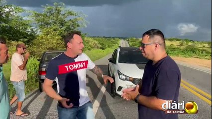 Motoristas dão exemplo de cordialidade após acidente na BR-230 em Pombal