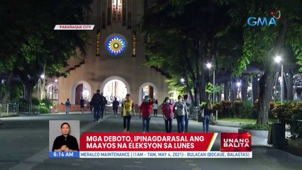 Mga deboto, ipinagdarasal ang maayos na eleksyon sa Lunes | UB