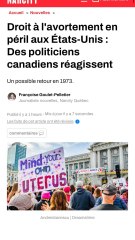 Droit à l'avortement en péril aux États-Unis