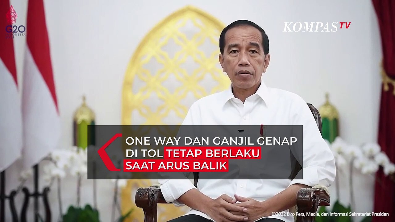 Jokowi: One Way hingga Ganjil Genap di Tol Tetap Diberlakukan saat Arus Balik Lebaran