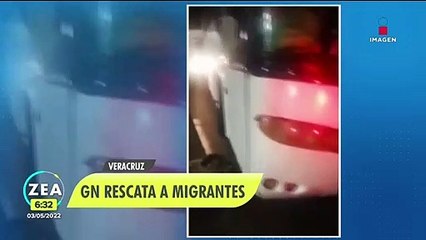 Guardia Nacional rescata a migrantes en Veracruz