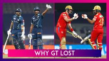 Gujarat Titans vs Punjab Kings IPL 2022: 3 Reasons Why GT Lost