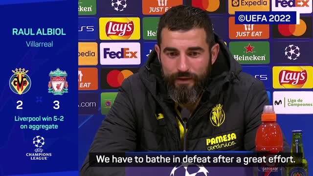 Villarreal must 'bathe in defeat' after Liverpool loss - Albiol