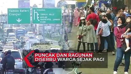 Situasi Lalin Puncak dan Ragunan Hari Ketiga Lebaran: Macet dan Diserbu Warga Sejak Pagi
