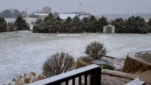 Snow showers kick off May in parts of the Plains