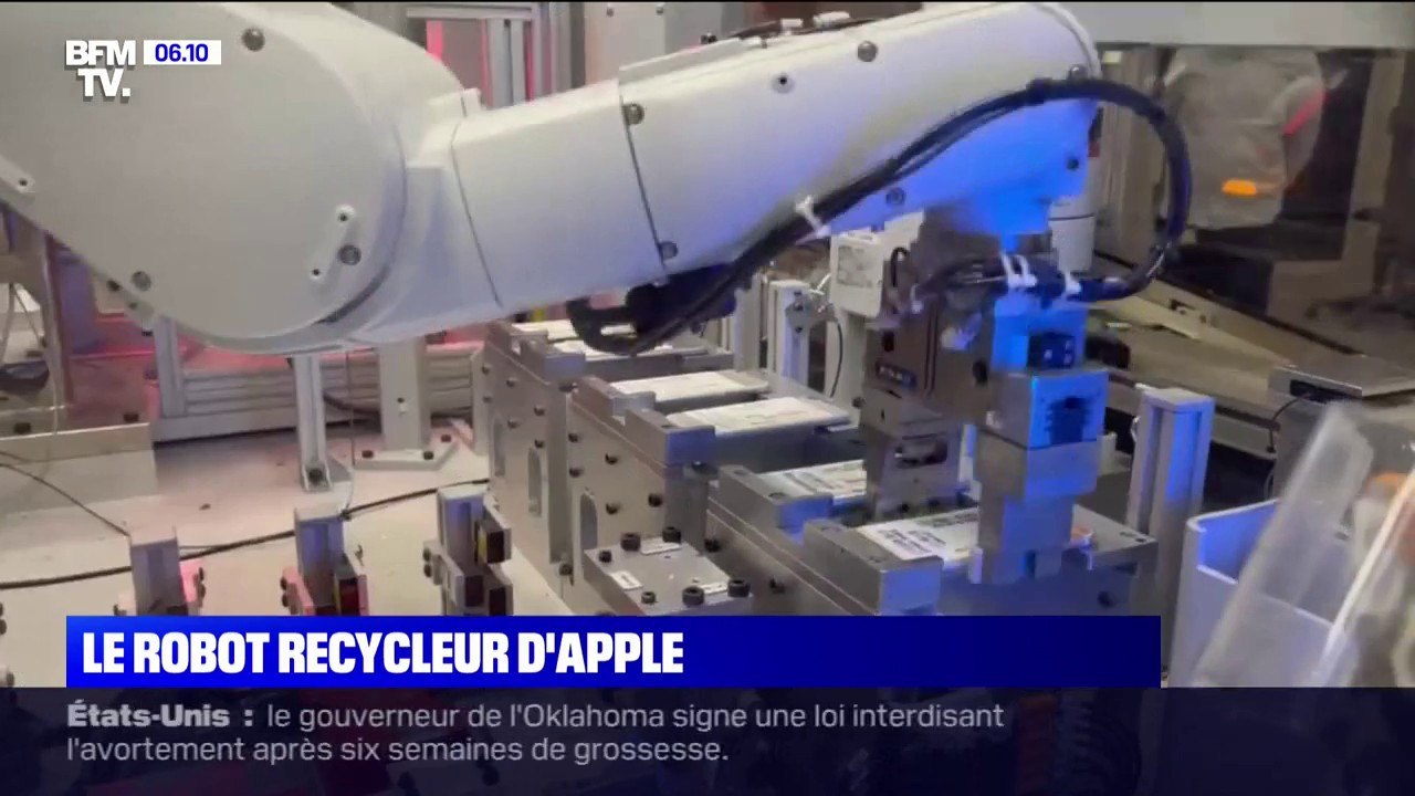 Voici Daisy, le robot d'Apple qui recycle les iPhone - Vidéo Dailymotion