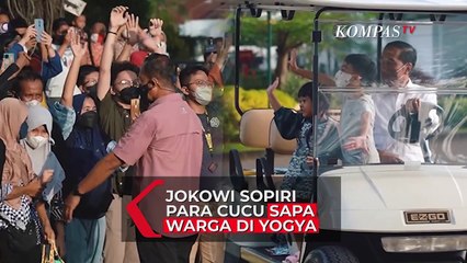 Gemas! Jan Etesh Ucap Salam Lebaran ke Warga Saat Bersantai Bersama Jokowi