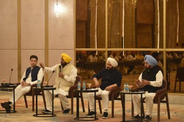 ਵਿਧਾਇਕਾਂ ਨਾਲ ਮੀਟਿੰਗ ਲਈ ਮਿਊਂਸੀਪਲ ਭਵਨ ਪਹੁੰਚੇ CM Mann, ਕੁਲਤਾਰ ਸੰਧਵਾ ਤੇ ਰਾਘਵ ਚੱਢਾ ਵੀ ਰਹਿਣਗੇ ਮੌਜੂਦ