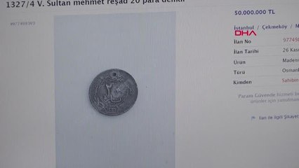 OSMANLI PARALARI İNTERNETTE MİLYONLARCA LİRAYA SATIŞTA
