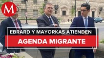 Ebrard se reúne en Washington con Alejandro Mayorkas, secretario de Seguridad de EU