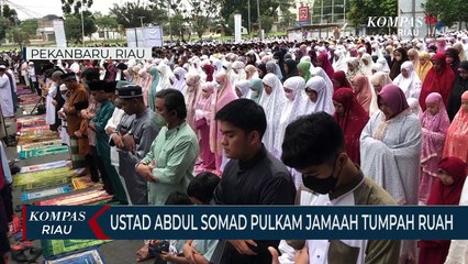 Ustad Abdul Somad Pulkam Jamaah Tumpah Ruah