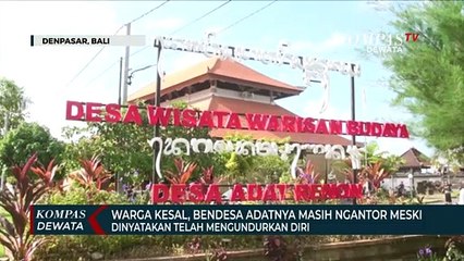 Kantor Bendesa Adat Renon Denpasar Disegel Warga