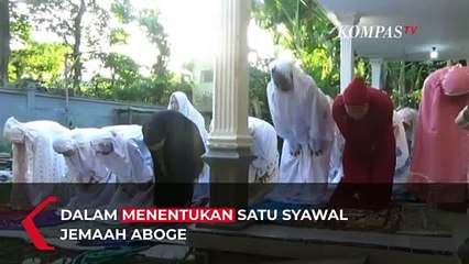 Potret Jemaah Aboge Salat Idul Fitri di Hari Rabu 4 Mei 2022