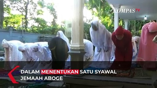 Potret Jemaah Aboge Salat Idul Fitri di Hari Rabu 4 Mei 2022
