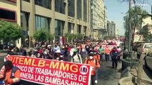 Perú | Los mineros de Las Bambas protestan contra el Gobierno de Castillo en Lima