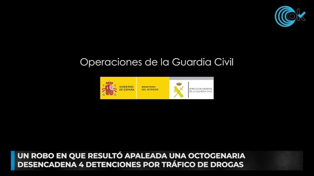 Un robo en que resultó apaleada una octogenaria desencadena 4 detenciones por tráfico de drogas