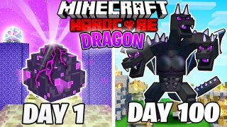 I Survived 100 DAYS as an ENDER DRAGON in HARDCORE Minecraft!