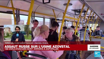 Assaut russe sur l'usine Azovstal : une centaine de civils évacués sont arrivés à Zaporijia