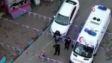 Bursa'da alkollü kadın ambulansa binmemek için direndi