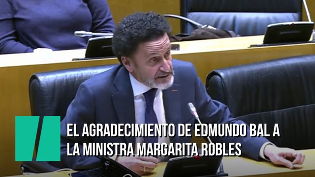 El agradecimiento de Edmundo Bal a Margarita Robles: Debo darle las gracias por ser la única ministra del Gobierno que con sensatez