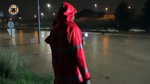 Noche de lluvia complicada e histórica en Valencia