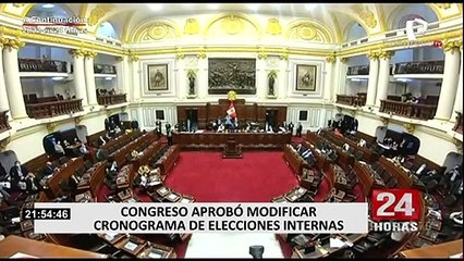 Congreso aprobó norma para reabrir plazo para inscribir a precandidatos