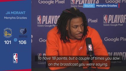 Morant talks blurry vision and Curry battle after Game 2