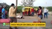 La Libertad: Saquean camión de cebollas tras chocar con bus interprovincial