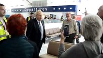 Prime minster Boris Johnson visits Southampton Airport