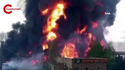 Ukrayna ordusu, Donetsk'teki petrol deposunu vurdu