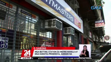 Mga betting station sa Metro Manila at mga karatig-probinsya, sarado na | 24 Oras