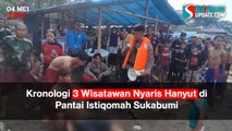 Kronologi 3 Wisatawan Nyaris Hanyut di Pantai Istiqomah Sukabumi