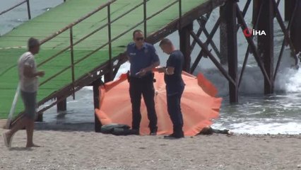 Denize giren Norveç uyruklu turist hayatını kaybetti, yakınları gözyaşlarına boğuldu