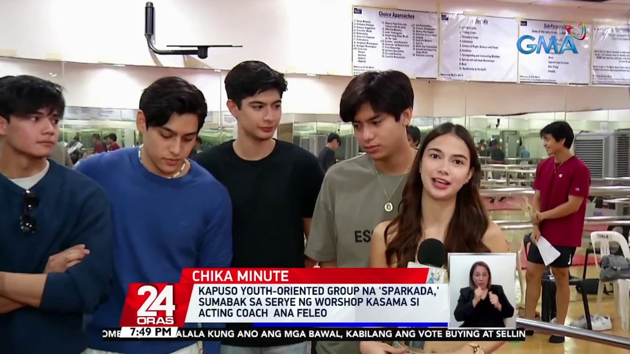 Kapuso youth-oriented group na 'Sparkada,' sumabak sa serye ng worshop kasama si acting coach Ana Feleo | 24 Oras