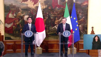 Draghi incontra il primo ministro giapponese: "Preoccupati da test missilistici di Pyongyang"