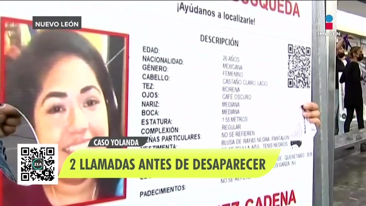 Yolanda cumple 35 días desaparecida y las investigaciones no avanzan