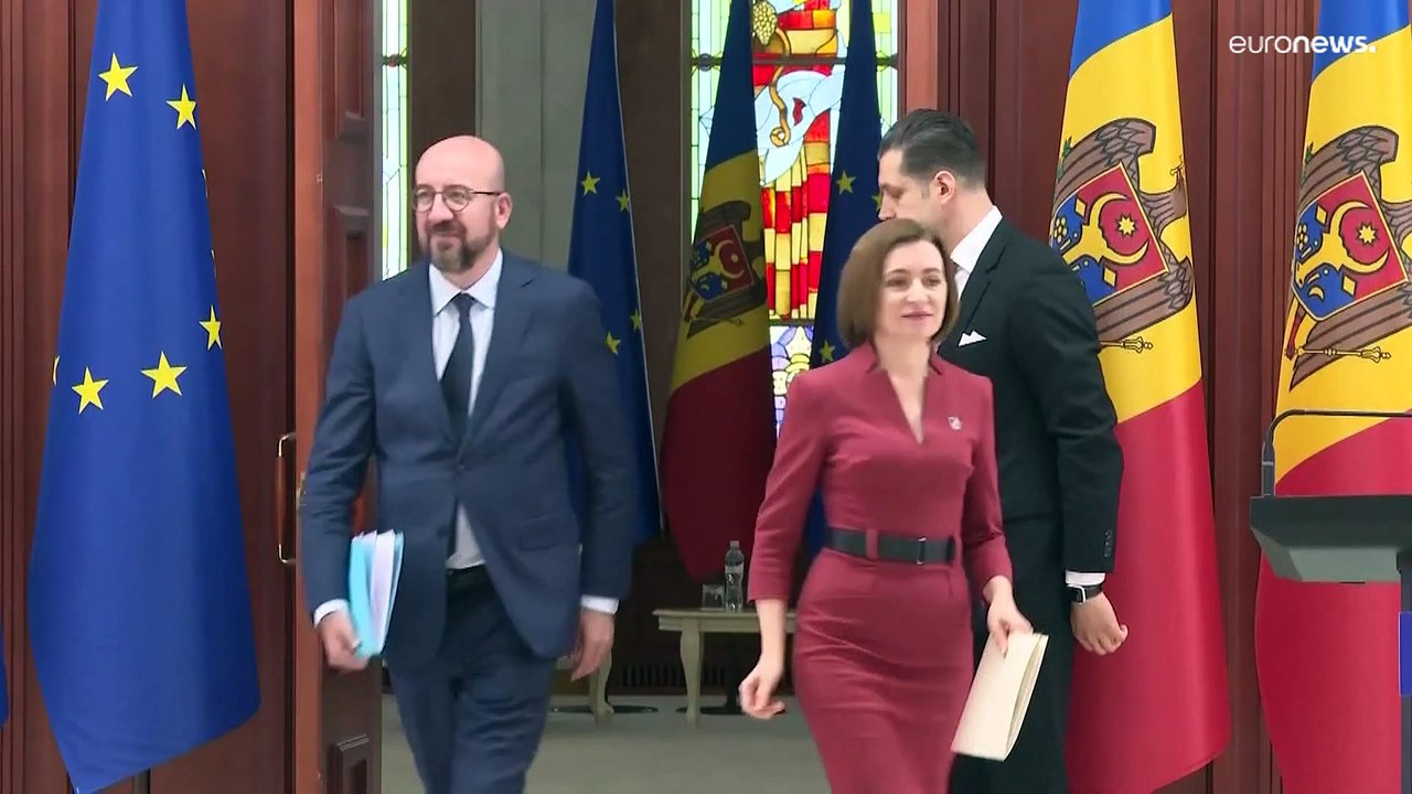 'Volle Solidarität der EU': Ratspräsident Charles Michel besucht Moldau
