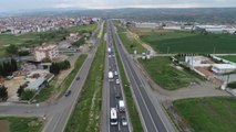 Tekirdağ-İstanbul kara yolunda tatil dönüşü yoğunluğu
