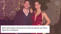 Maíra Cardi se revolta com críticas a Arthur Aguiar e defende marido: 'Negamos publicidades'