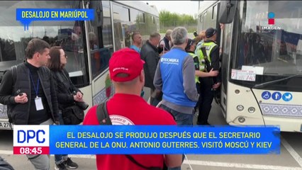 Evacuan a 101 civiles de los túneles de la planta de Azovstal  en Mariúpol