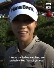 Golfer Stuns Interviewer With Honest Answer About Her Period