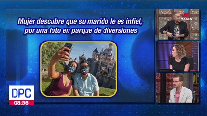 Descubre infidelidad por una foto en un parque de diversiones