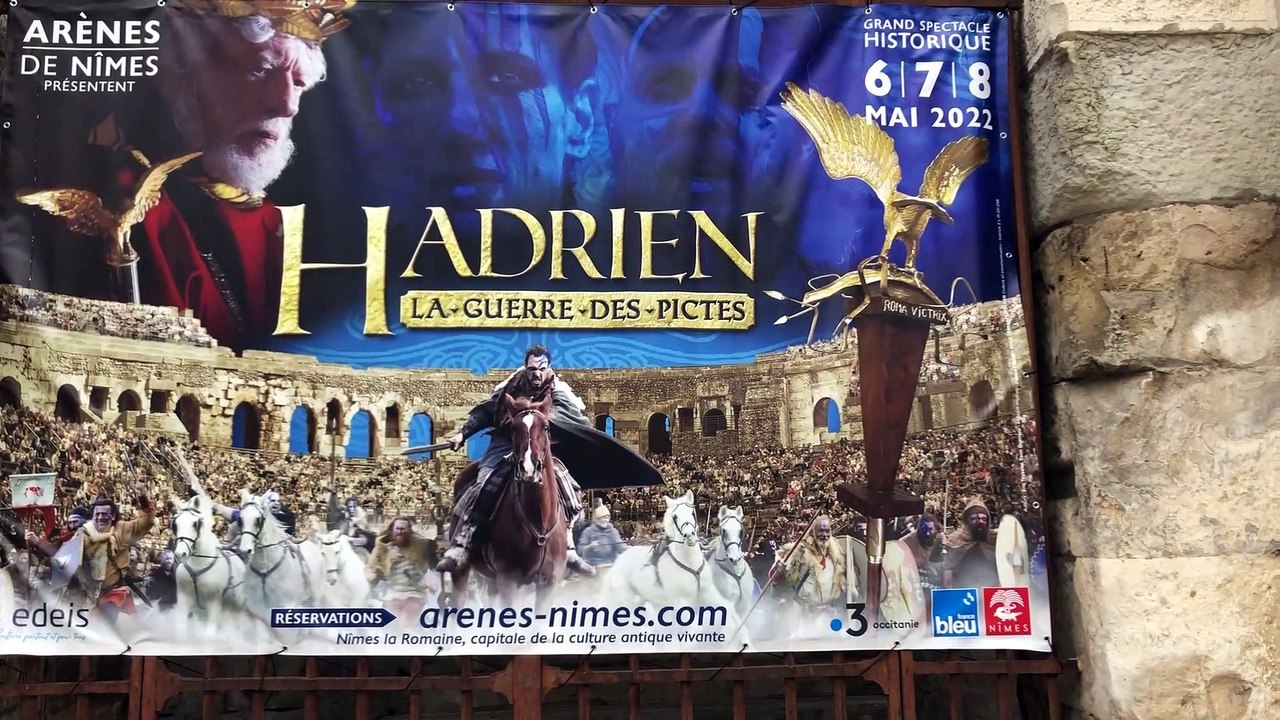 Hadrien; derniers préparatifs du spectacle