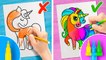 ART CHALLENGE AND DRAWING HACKS Art School Easy Ideas To Use And Show Your Skills by 123 GO Like