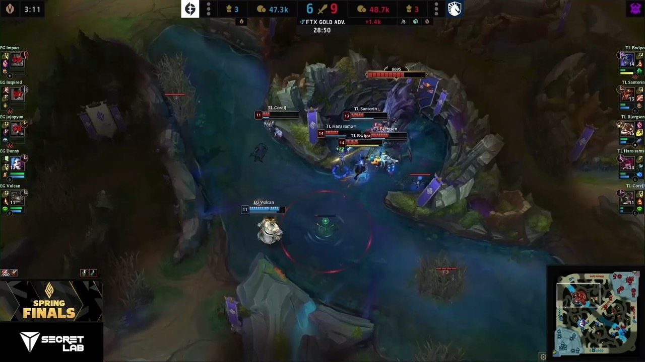 A mecânica oculta do Barão Nashor que mudou o resultado de uma partida profissional de LoL
