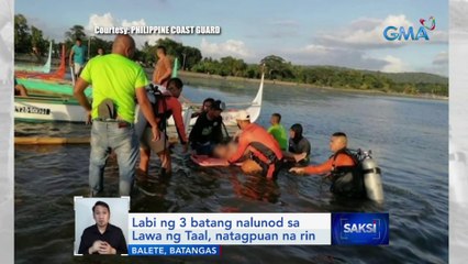 Labi ng 3 batang nalunod sa Lawa ng Taal, natagpuan na rin | Saksi