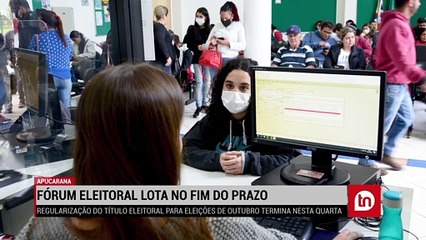 Fórum Eleitoral lota no último dia para regularização
