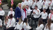 ABD Başkanı Biden olimpik ve paralimpik sporcuları Beyaz Saray'da ağırladı