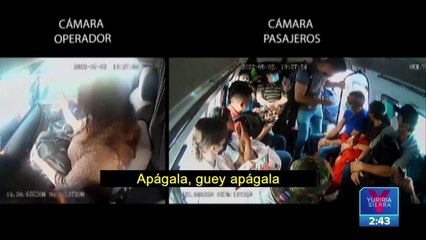 VIDEO: Frustran asalto a combi en Tlalnepantla, Estado de México