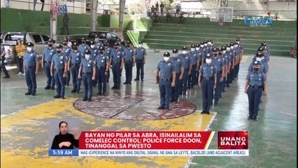 Bayan ng Pilar sa Abra, isinailalim sa Comelec contorl; police force doon, tinanggal sa pwesto | UB
